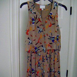NWT Greylin Sleeveless Dress, size XS, faux two piece